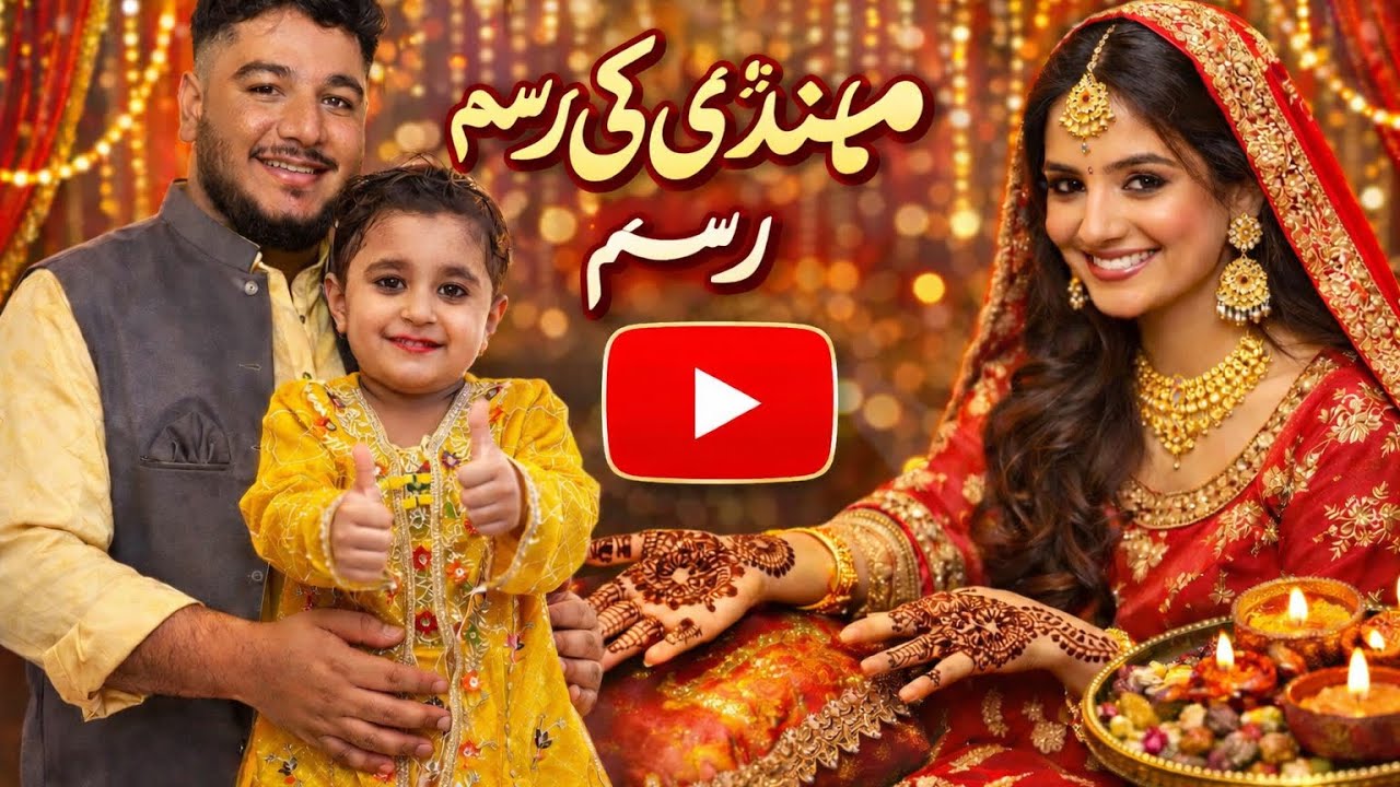 Mahndi Ki Pauli rasem 🥰Sab Family tayar ho gai 🥰