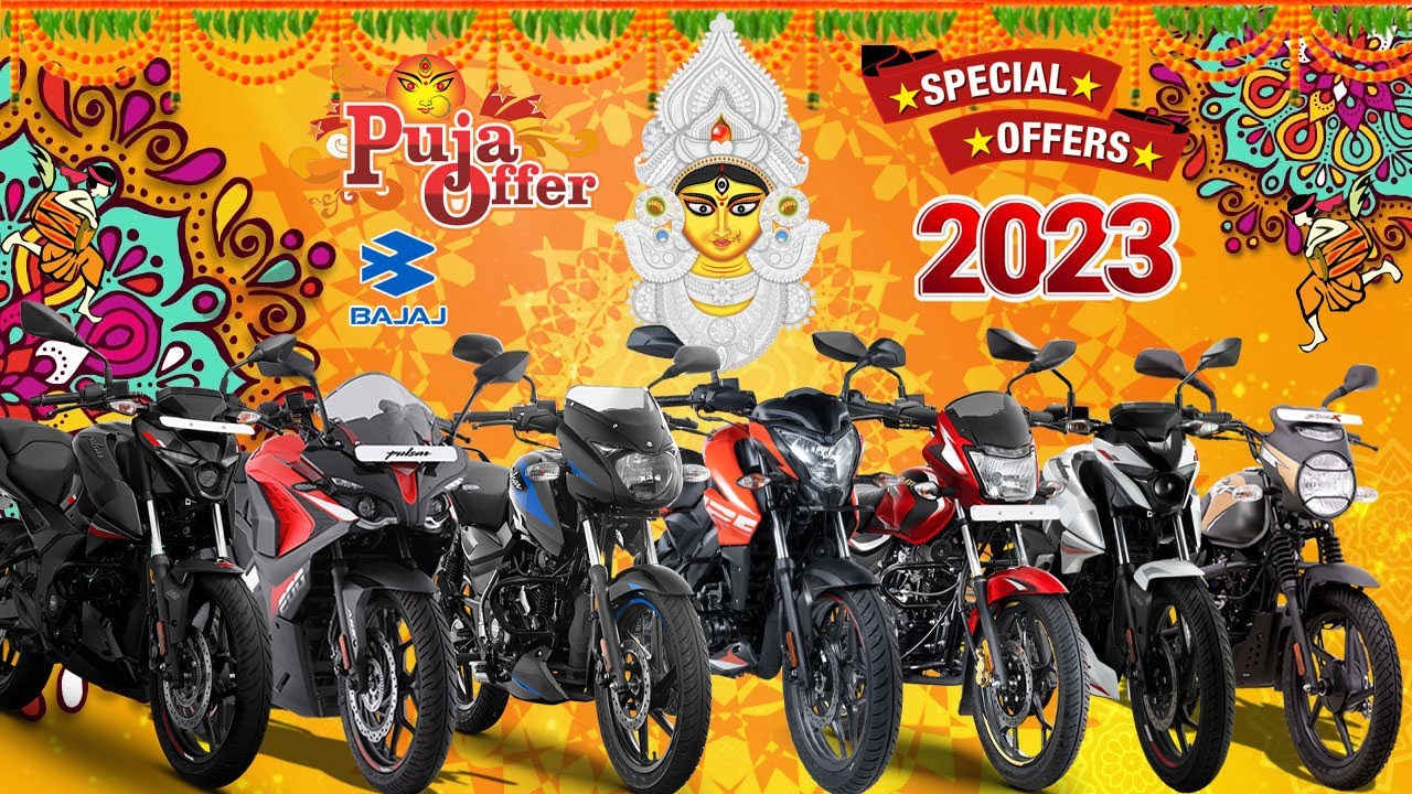 Durga Puja Bajaj Offers 2023🤩Cash Disccounts , Finance || Navratri offers Bajaj Pulsar Bikes 2023