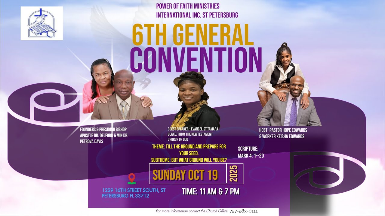 6TH ANNUAL CONVENTION Night.. TILL THE  GROUND AND PREPARE FOR YOUR SEED | Evangelist Tamara Blake