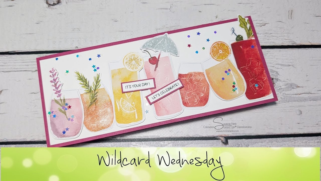 Cheers & Sips Card featuring Stampin' Up!® Products #stampinup #sunnstampin