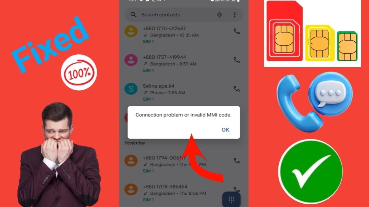 How to Fix Connection problem or invalid MMI code Error in Android (2025]