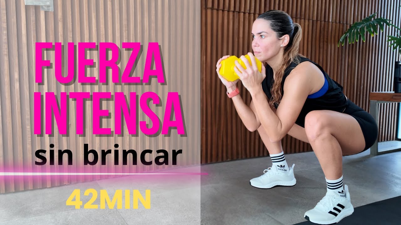Entrenamiento de FUERZA Full Body con Mancuernas | 42 Min Bajo Impacto