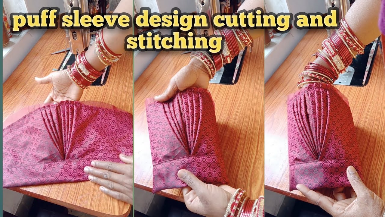 New Puff sleeve cutting and stitching 