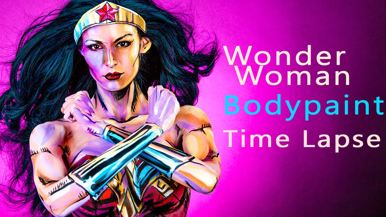 Wonder Woman Body Paint Tutorial Time Lapse