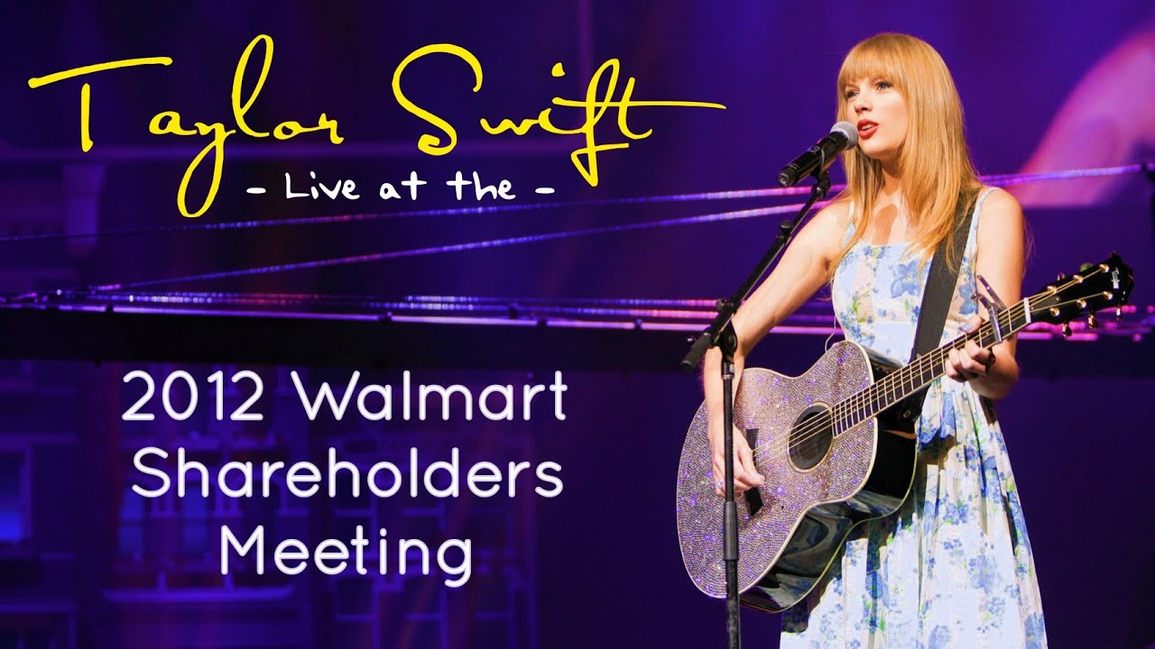 Taylor Swift - Live at the 2012 Walmart Shareholders Meeting