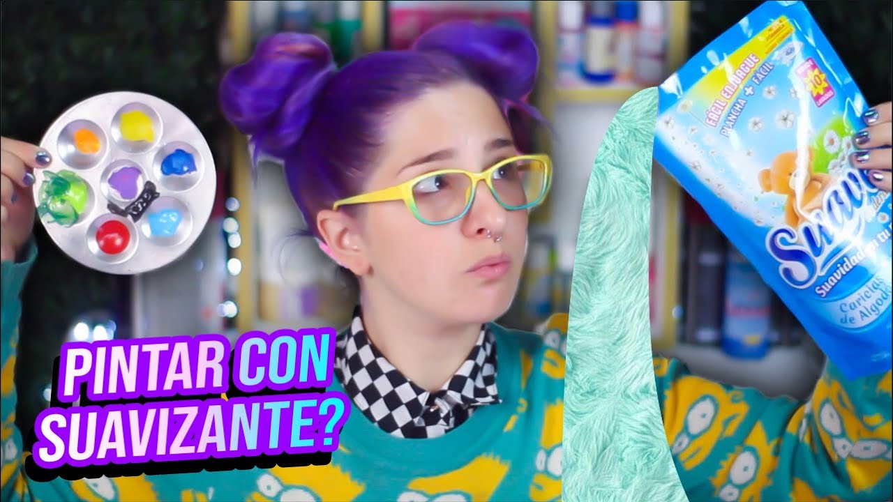 Probé PINTAR ROPA mezclando pintura y SUAVIZANTE *se supone que el resultado es increíble*