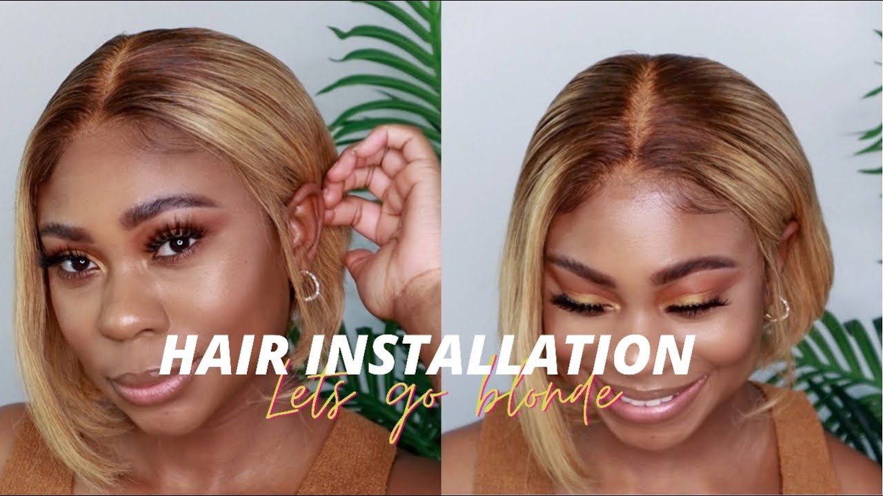 HAIR INSTALL: HONEY BLONDE BOB
