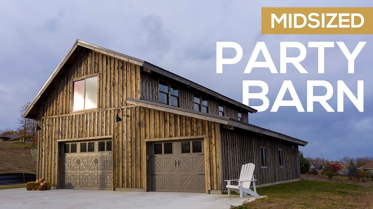 Post and Beam Recreation + Storage Barn on Acreage