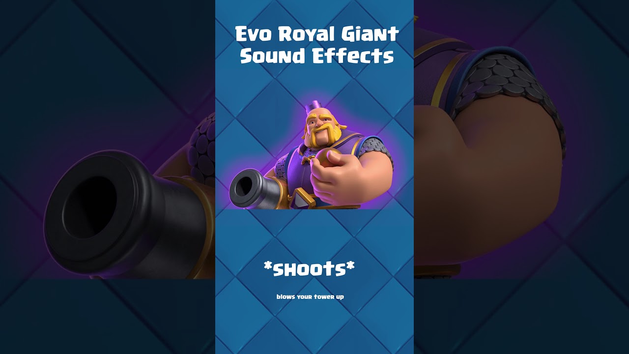 Clash Royale - All Royal Giant sound effects #clashroyale #supercell #evoroyalgiant #evolution