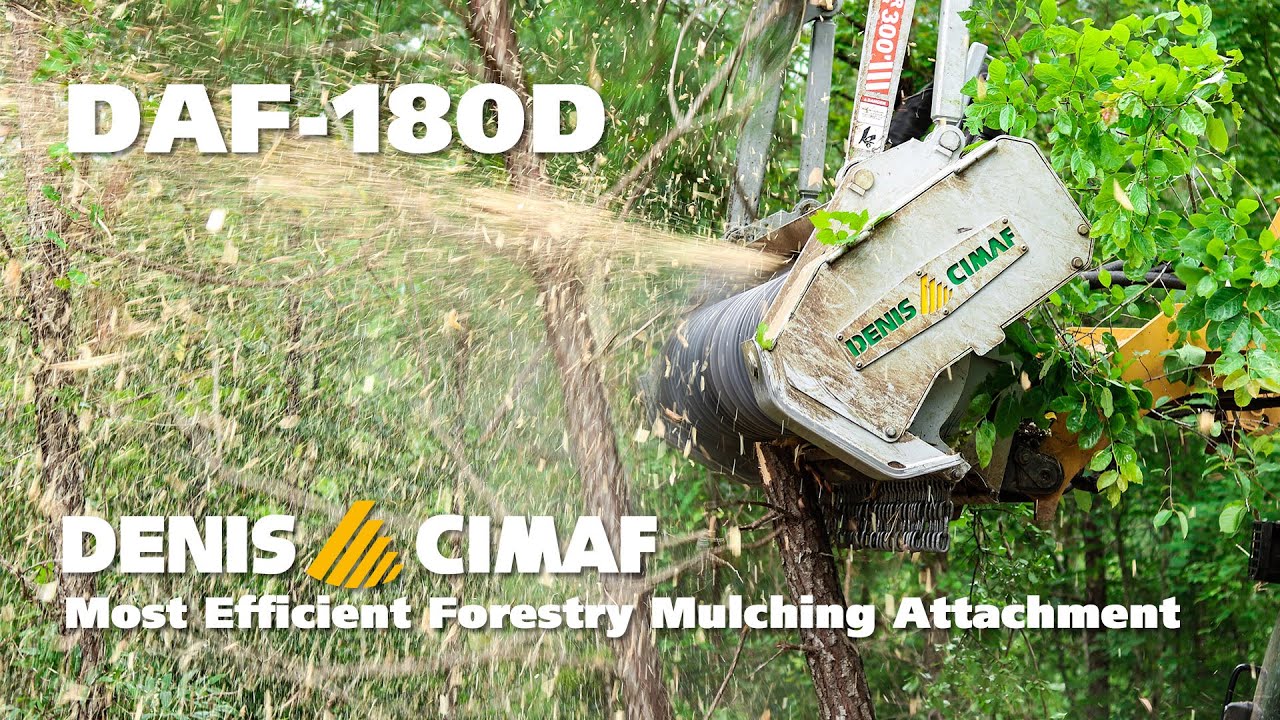 DAF-180D - Most Efficient Forestry Mulching Attachment for 75 hp Skid-steers or CTL and up