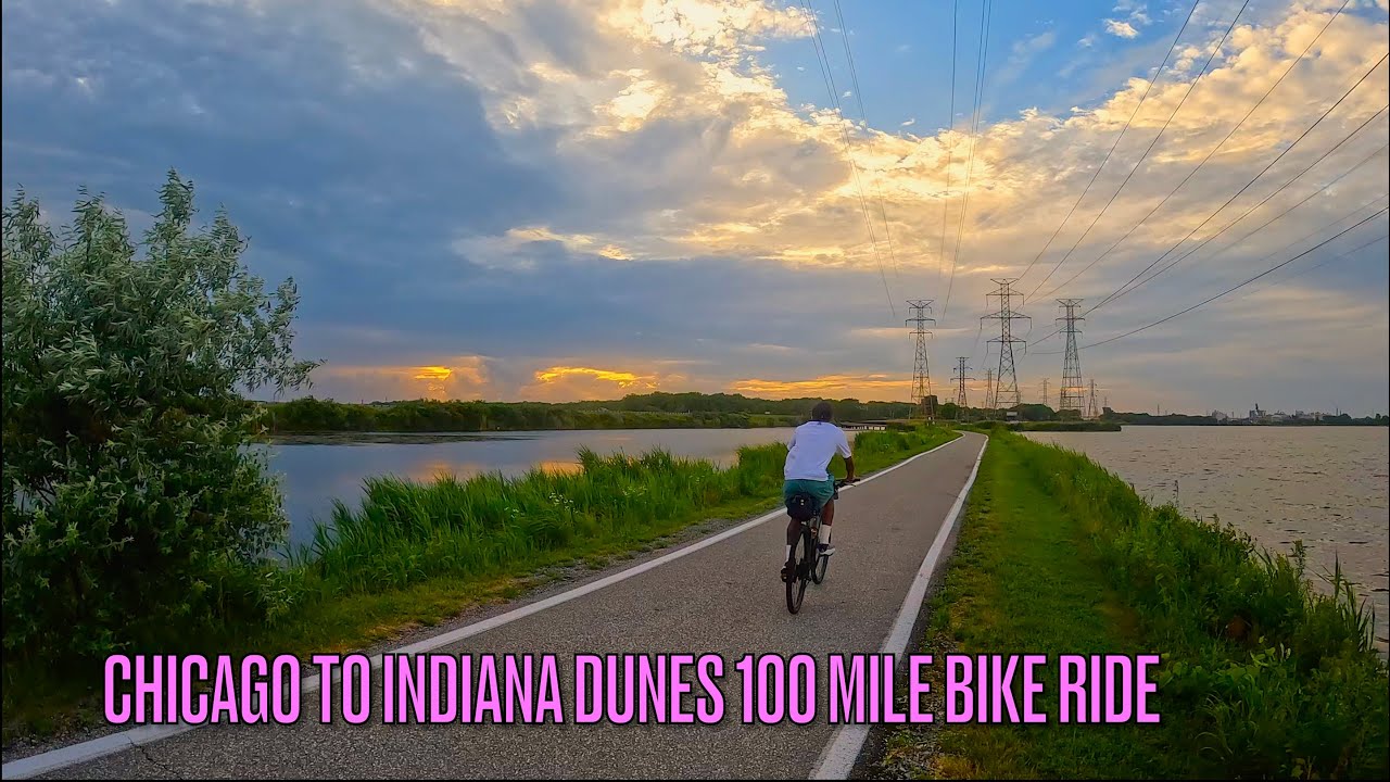 Biking 100 Miles from Chicago to Indiana Dunes — And Caught in a Thunderstorm!