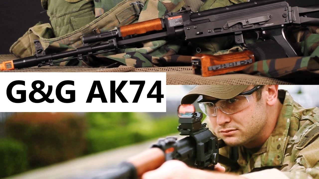 Airsoft GI - G&G GK74 Full Metal / Real Wood Pneumatic Blow Back AEG Assault Rifle - Lipo Included