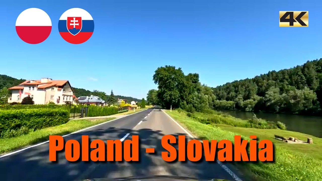 Driving from Zahoczawie (PL) to Medzilaborce (SK) | summer 2024 | 4K