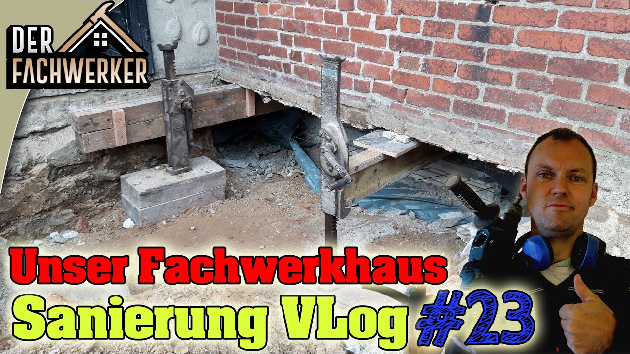 Fachwerkhaus VLog #23 - Wir erweitern die Bodenplatte nachträglich unter die Außenwand