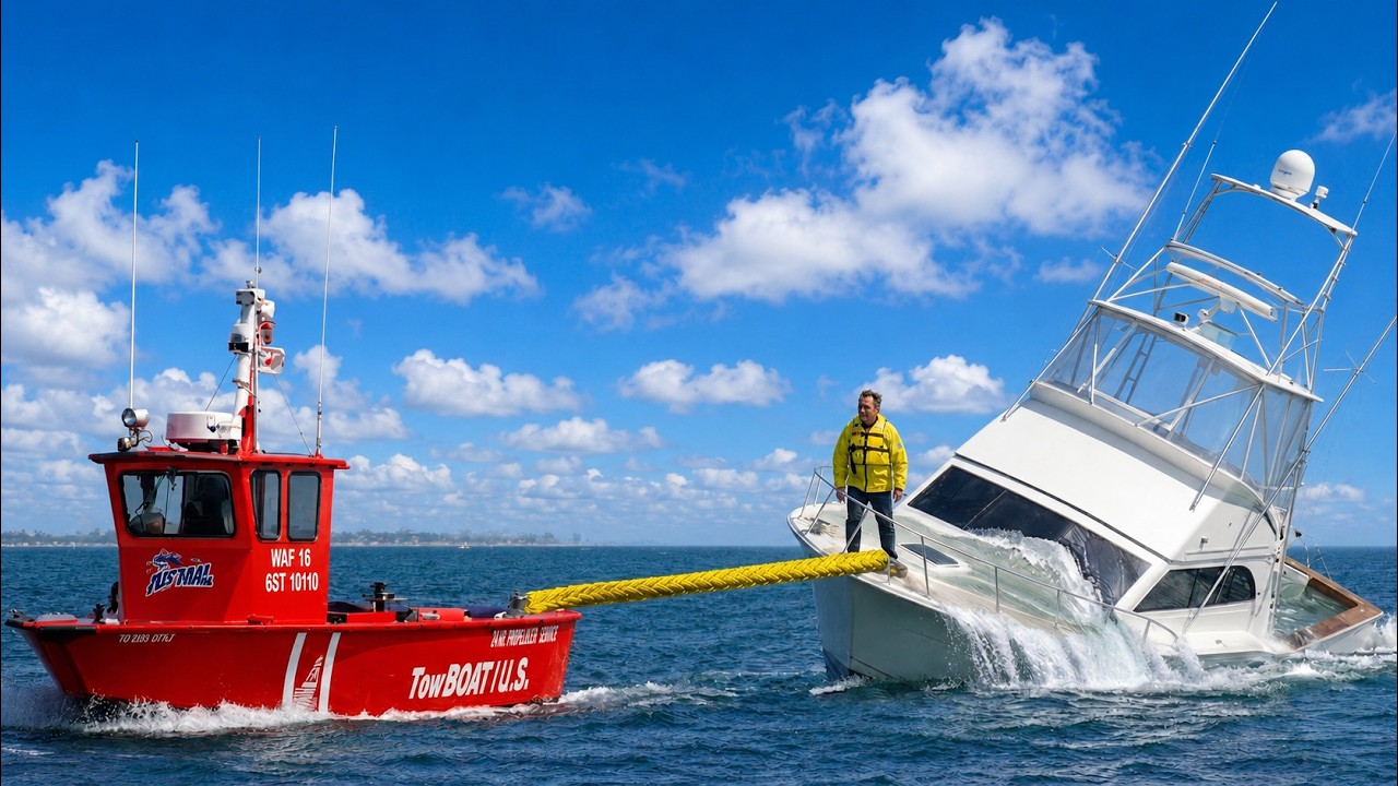 IDIOT BOATERS Get RESCUED By TOW BOATS !