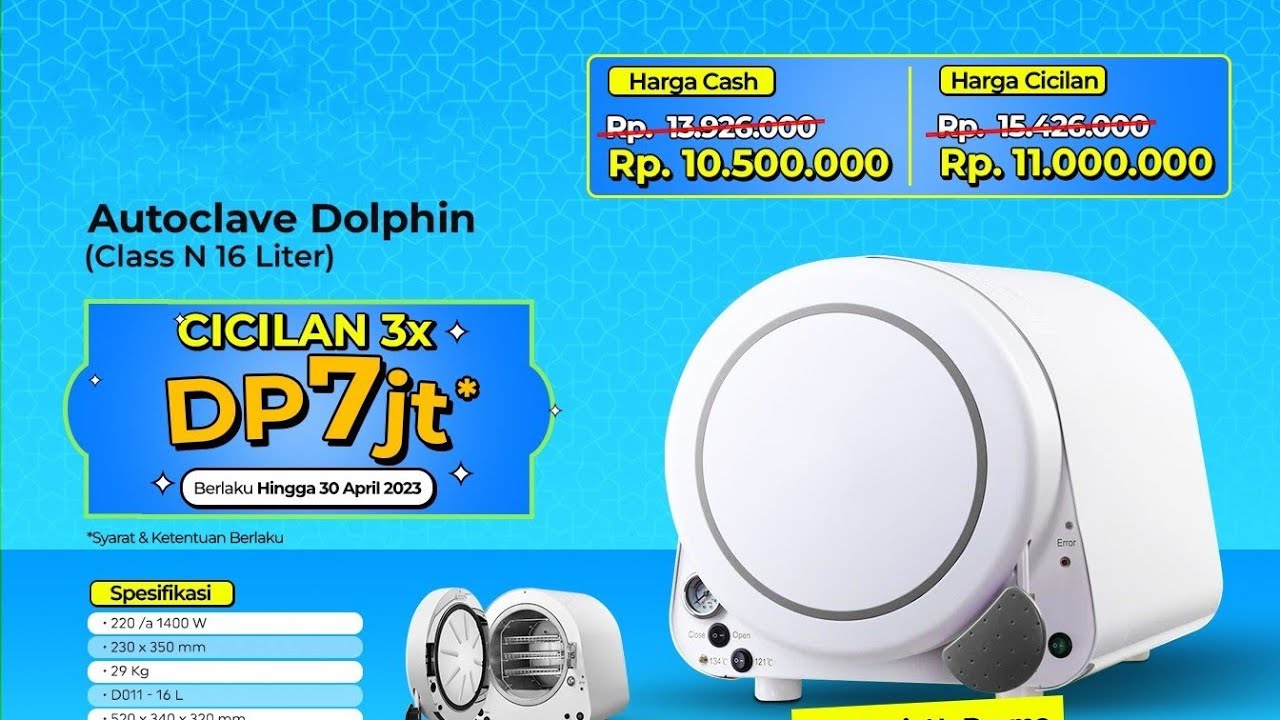 STEP BY STEP CARA KERJA AUTOCLAVE DOLPHIN CLASS N16L