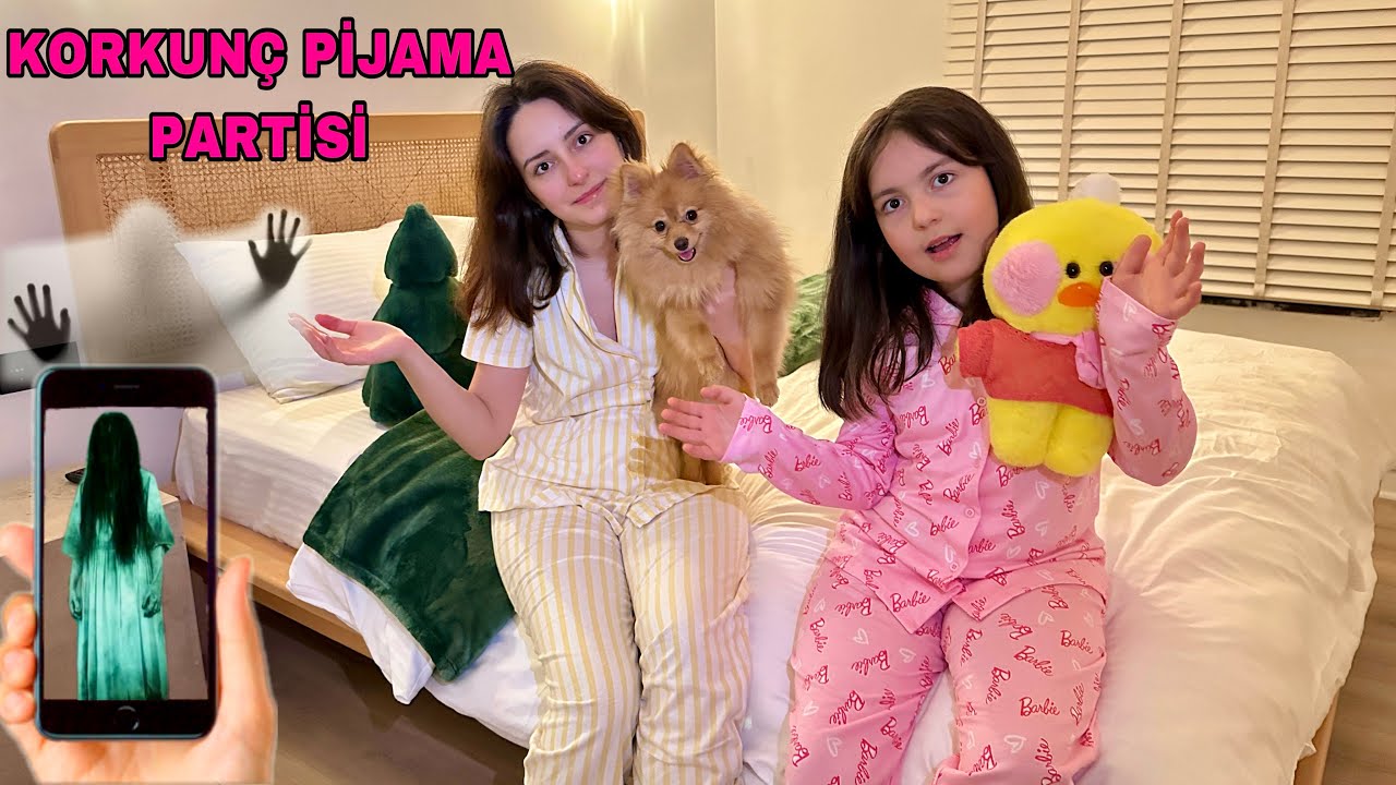 KIŞKIRTMA !! GECE GİZLİCE KORKUNÇ PİJAMA PARTİSİ ZEYNEP VE HİRANUR