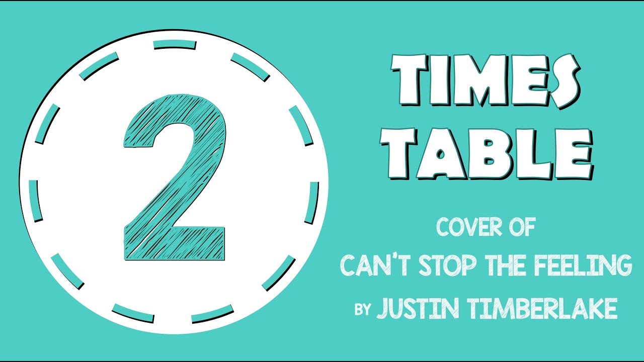 2 Times Table Song (Cover of Can&rsquo;t Stop The Feeling! By Justin Timberlake)
