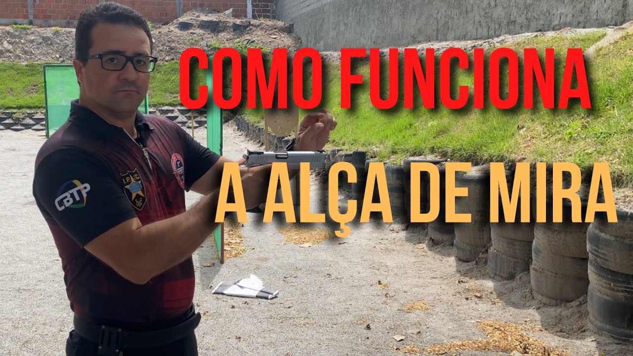 BIZARRO! Como regular alça de mira da pistola? Fiquei admirado que alguém que atire não saiba disso.