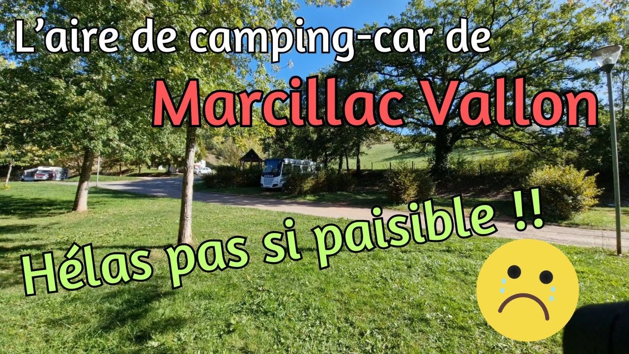 Aire camping car de Marcillac/Aveyron/bord de rivière , et sa chapelle de Foncourrieu #campingcar