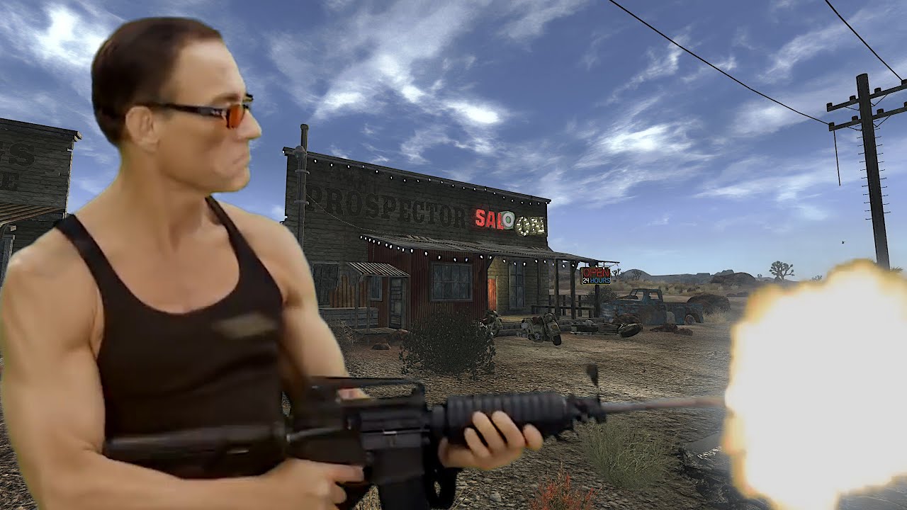 Jean Claude Van Damme Visits Goodsprings