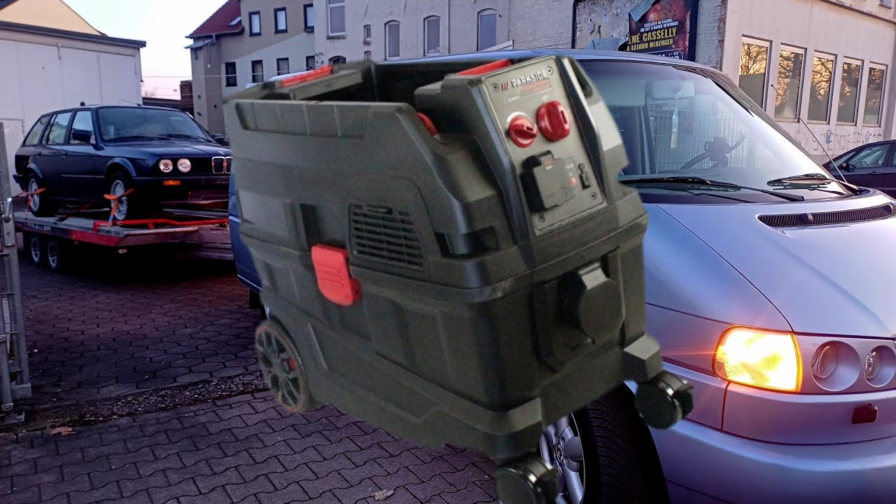 Parkside Performance Werkstatt-sauger PPWD 30 a1 vs. Tesla & The dirty 30 ( BMW e30)