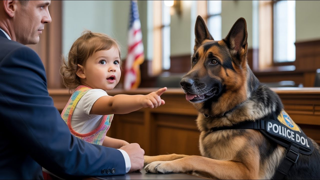 A Toddler Pointed at a Police Dog During Court — What She Said Next Shocked Everyone