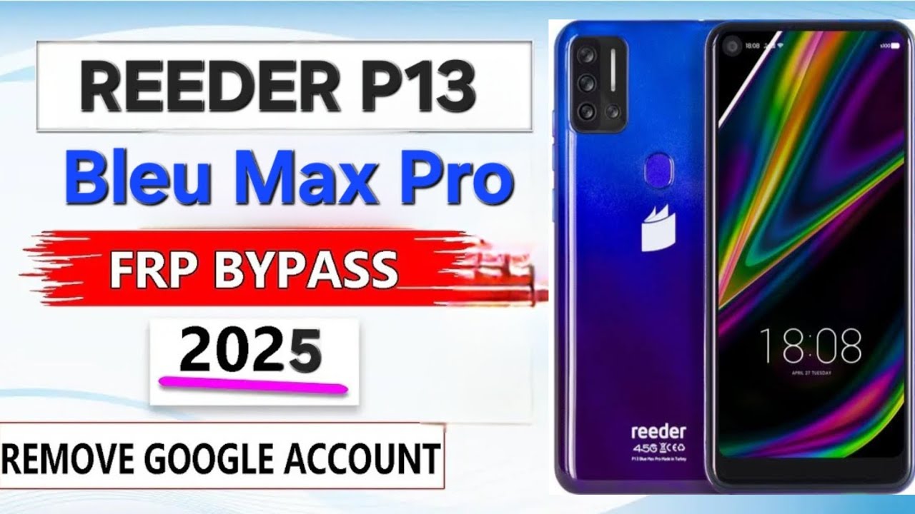 Reeder P13 Blue Max Pro Google hesabı Frp kırma.With Dft Pro Tool #mediatek