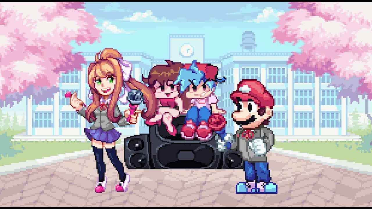 Unomas (Double M Mix) (Glitcher (Monika Mix) but Monika and Mario Sings it)