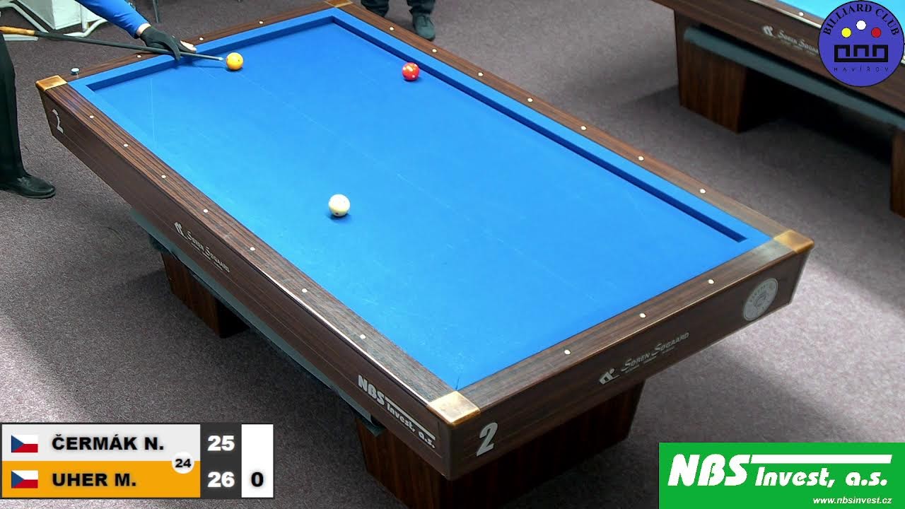 Czech Tournament | 3-cushion | Grand prix 3C | MT | Miroslav Uher v Nicolas Čermák