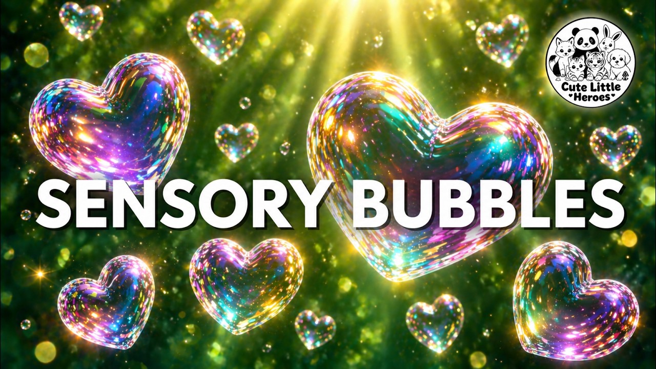 Sensory Bubbles & Calming Music for Classroom Focus | Sensory Lights for Autism Support