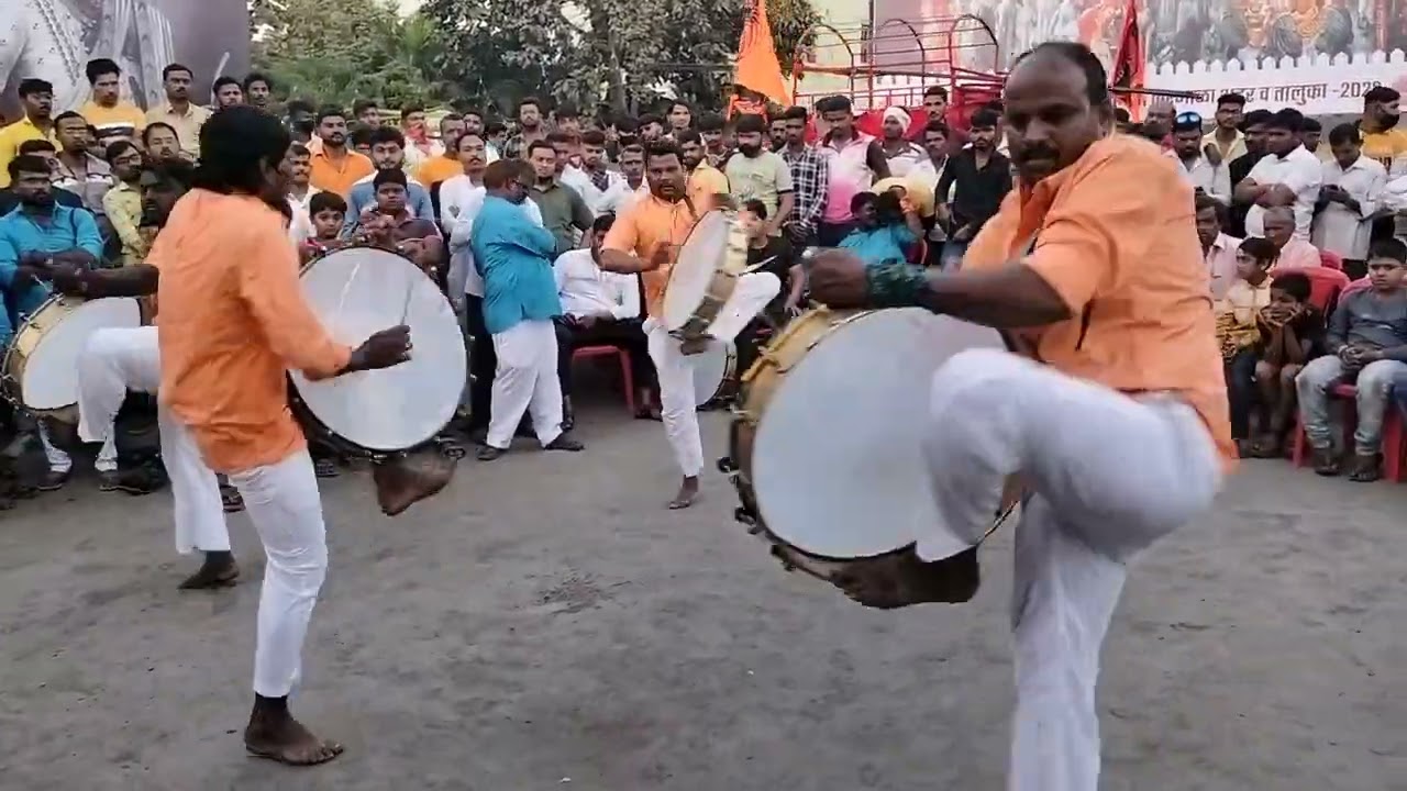 जगदंबा हलगी ग्रुप पांडे / करमाळा शिवजयंती उत्सव समिती आयोजित हलगी स्पर्धा halagi pande karmala