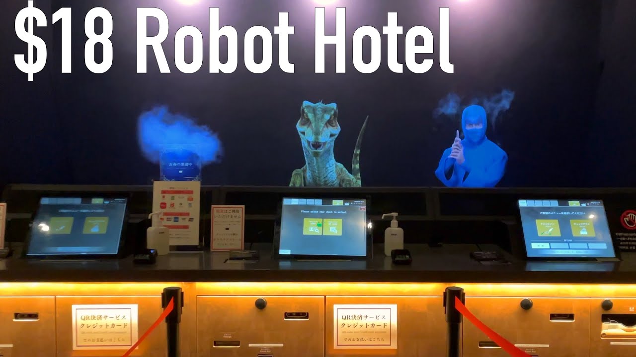 4K Проживание в отеле Robot Hotel 🤖😎 в Токио, Япония | Henn na Hotel Asakusa Tawaramachi
