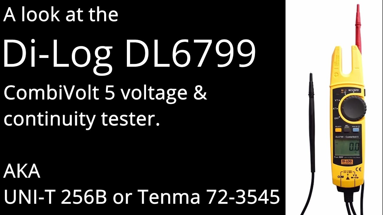 Di-LOG DL6799 AC/DC Fork meter review & comparison. Uni-T 256B & Tenma 72-3545