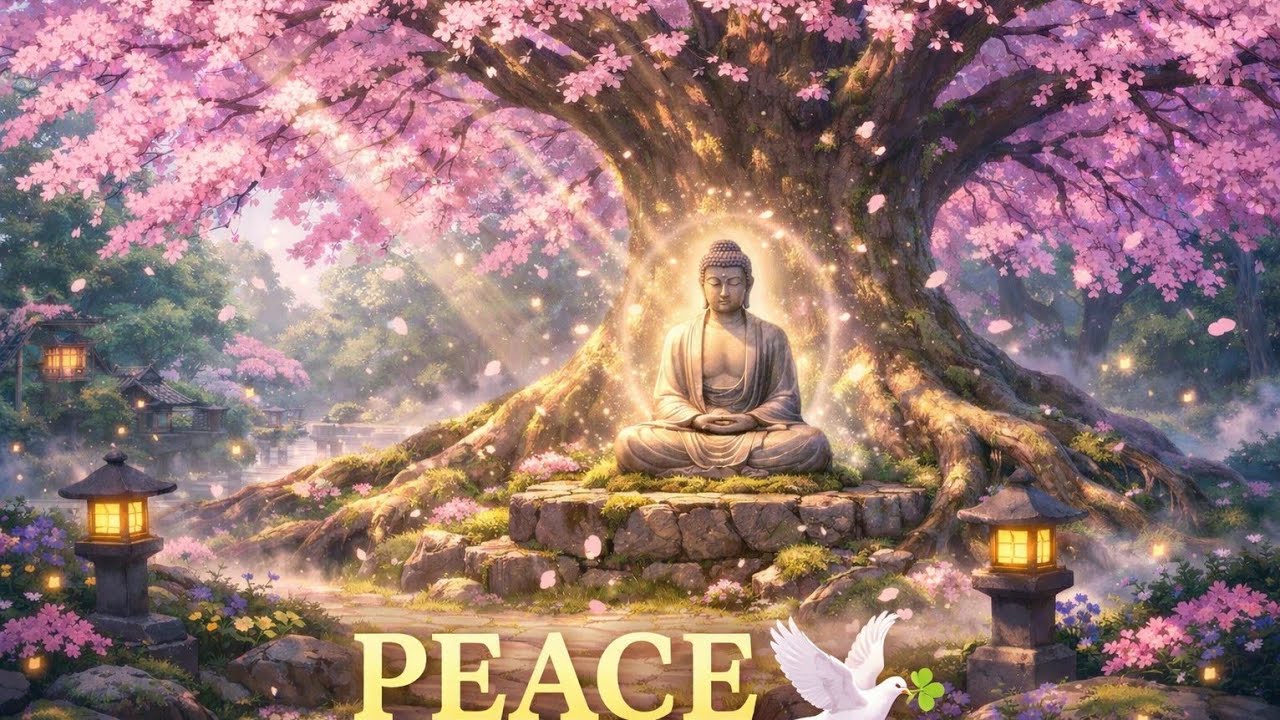 🍀 Peace & Calm | Buddha Meditation Music for Deep Sleep and Relaxation#meditation #relaxingmusic 
