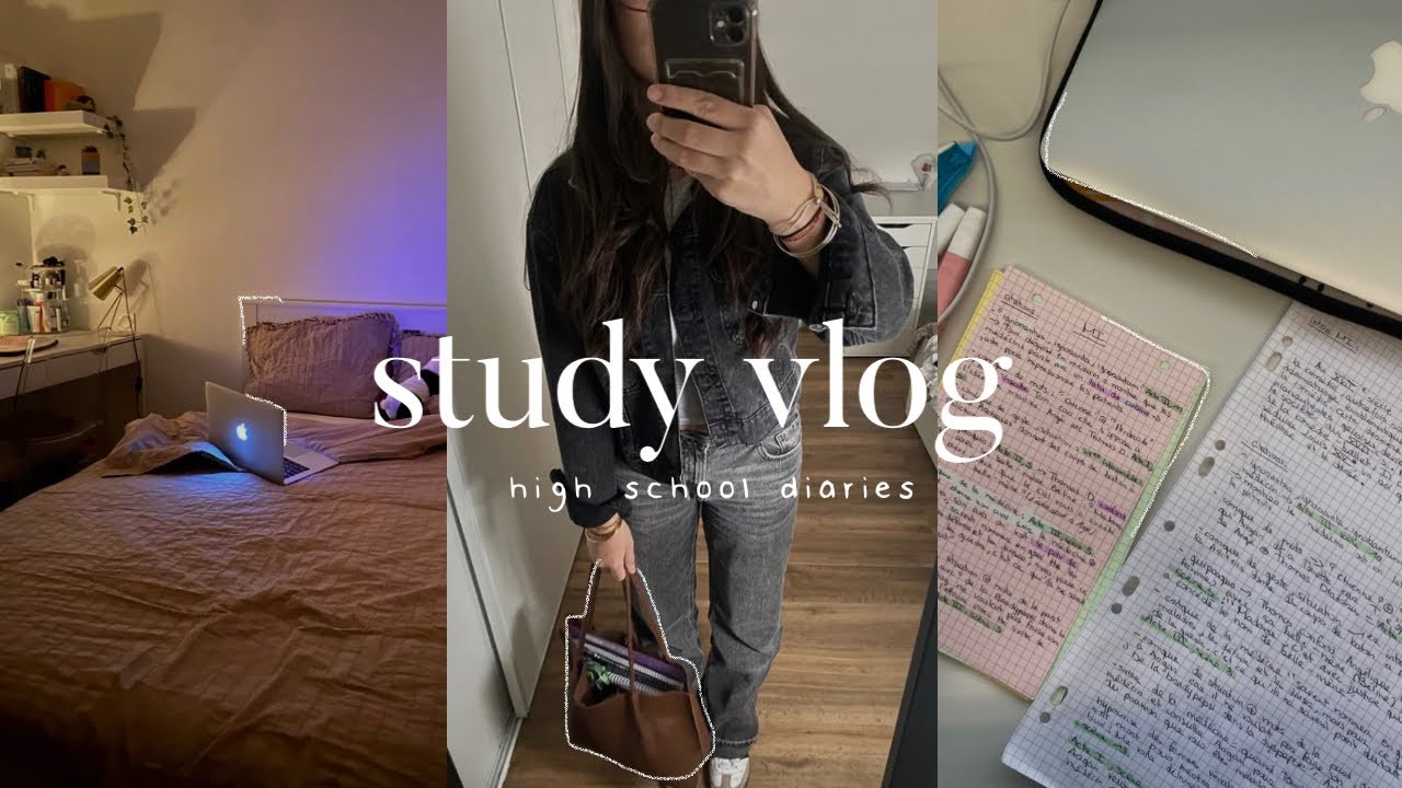 STUDY VLOG - high school edition (school, homework, routine, sport..)