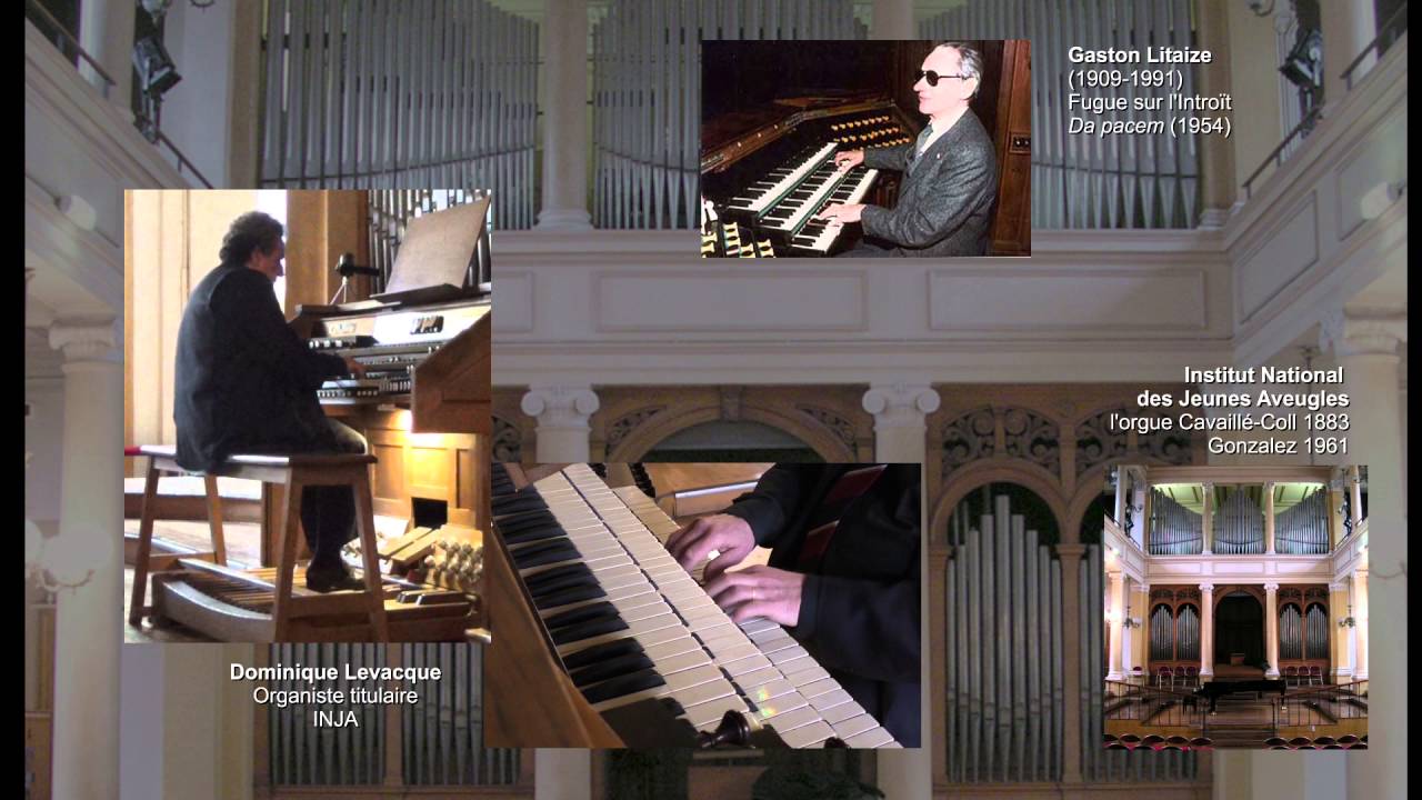 Gaston Litaize Fugue sur 'Da pacem'  - Dominique Levacque, orgue