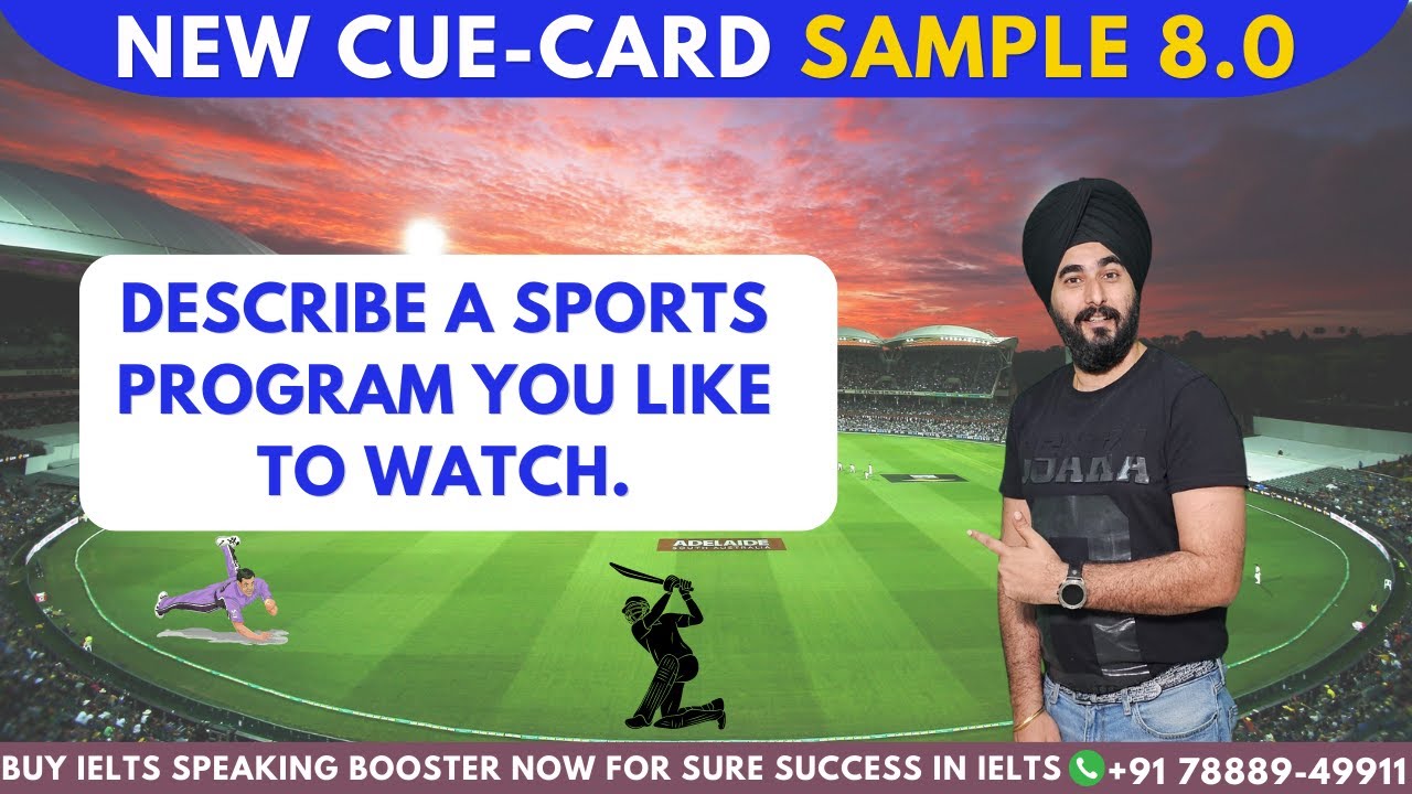 Describe a sports program you like to watch #ielts CUE CARD | #speaking Cue Card Sample By Raman Sir
