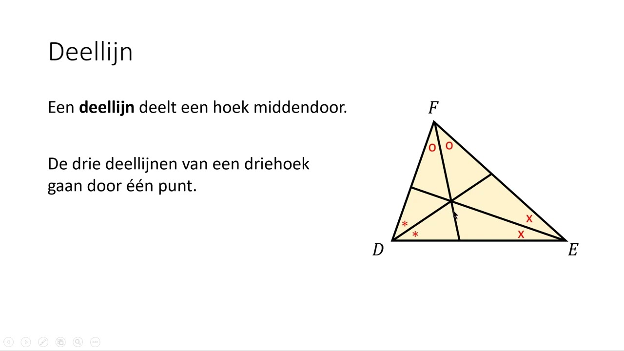 Driehoeken en bijzondere lijnen (4 VMBO-KGT)