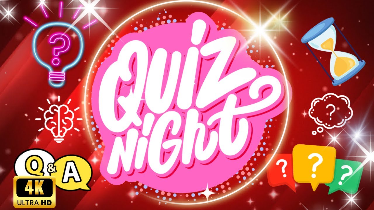 Quiz Night Wallpaper Screensaver 1 Hour Loop in 4k