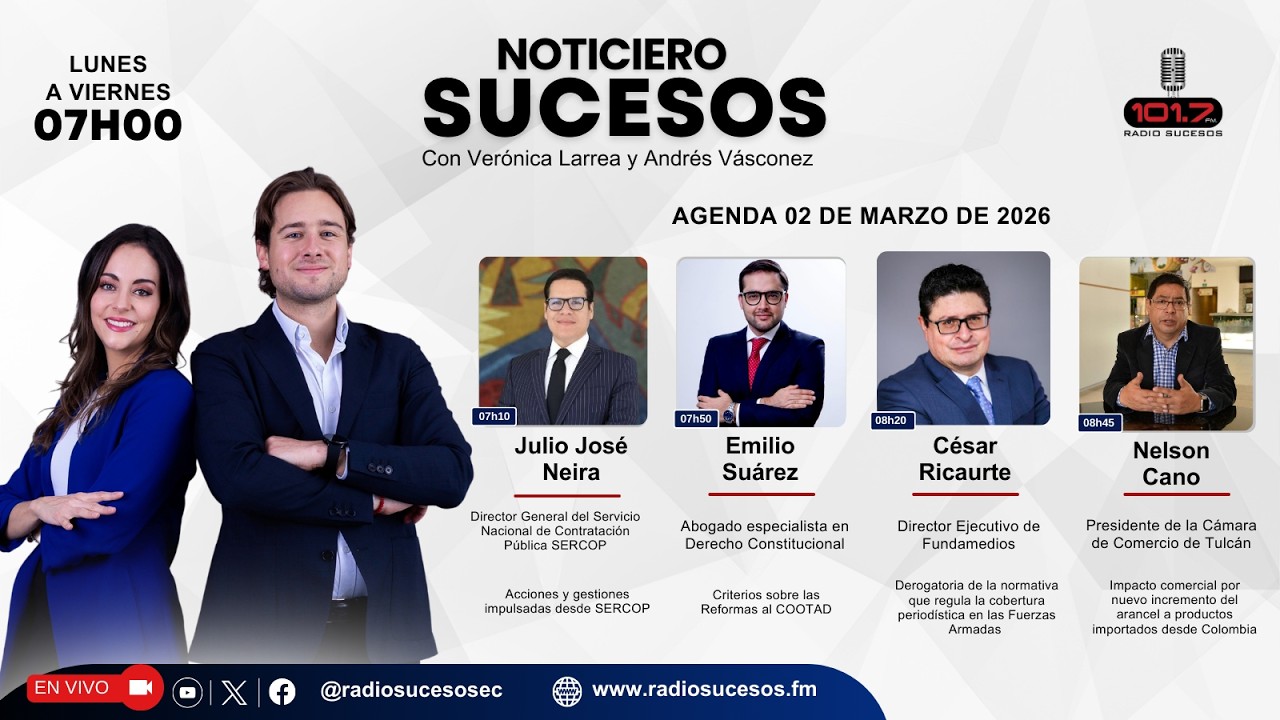 ​​​​​Noticiero Sucesos - 02 de marzo de 2026