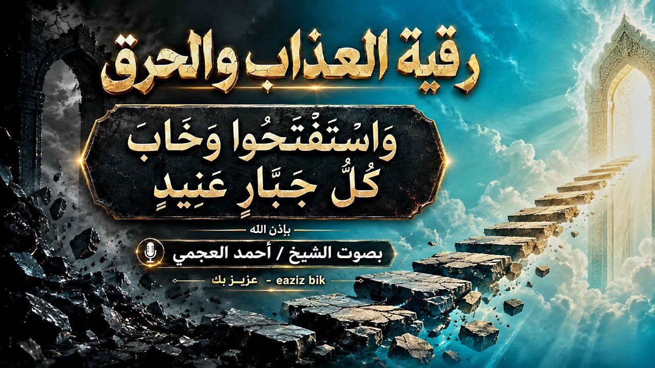 رقية العذاب من سورة (إبراهيم) الآية (وستفتحوا وخاب كل جبار عنيد)  للشيخ أحمد العجمي