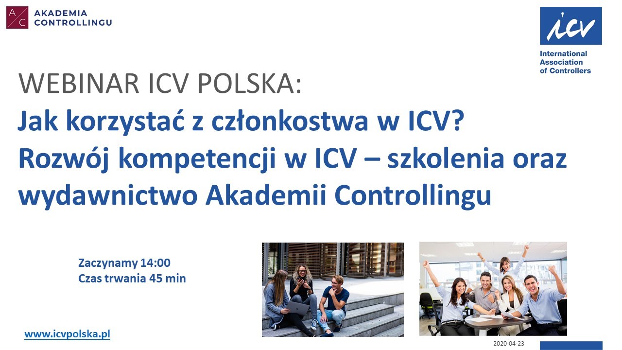 Jak korzystać z członkostwa w ICV? Szkolenia oraz wydawnictwo Akademii Controllingu