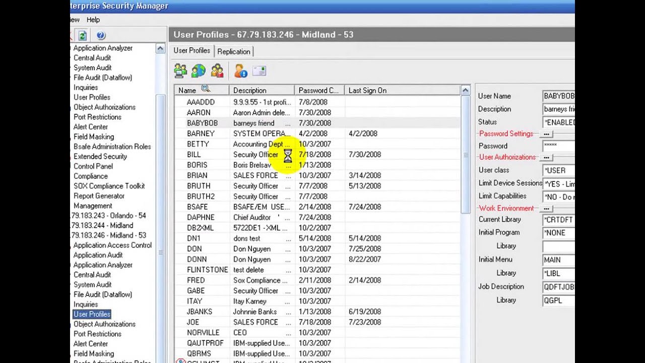 iSeries User Profile Management Help Desk