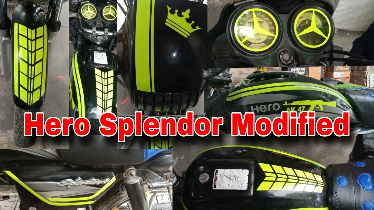 Hero Splendor modified kuchh khas# Hero Splendor Modification