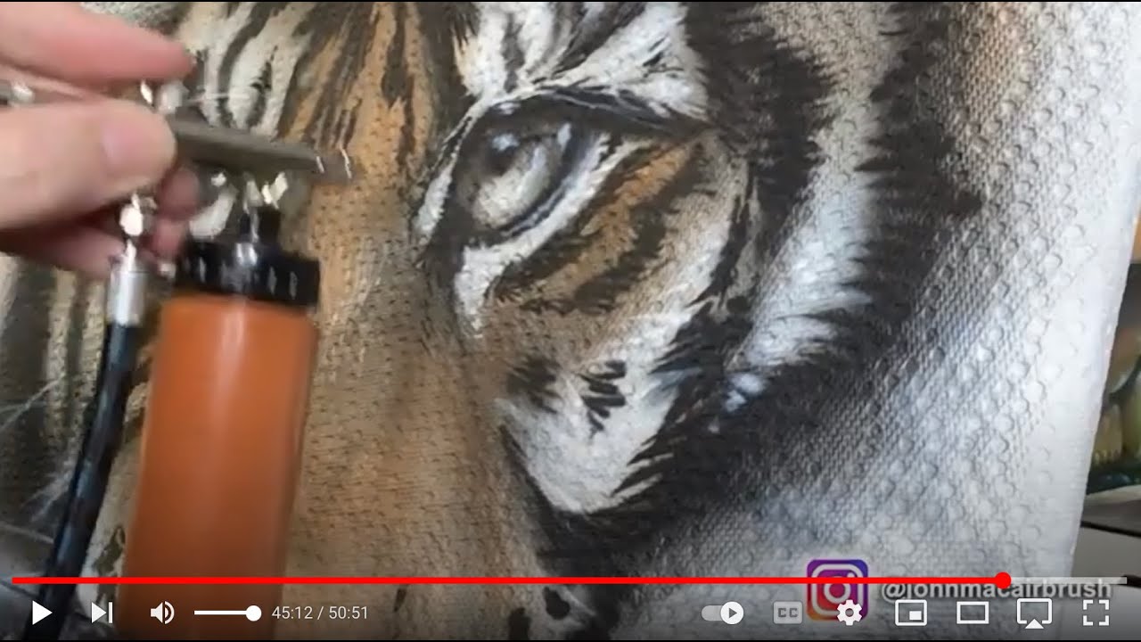 AIRBRUSHING PRACTICE - Tiger (FULL VERSION)
