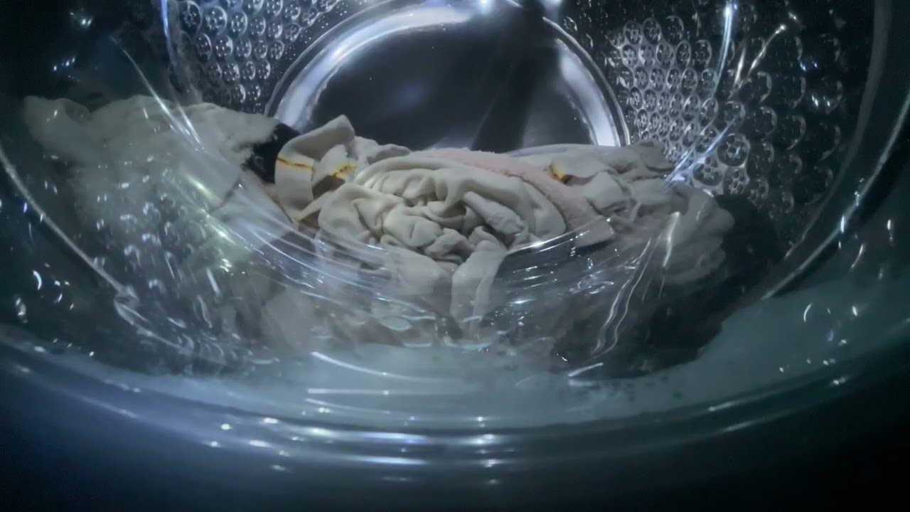 Bottom-Load Washing Machine Washing Clothes | 4k 60FPS | S1 EP15