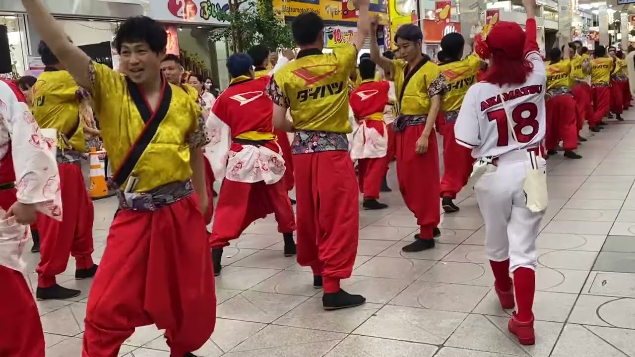 松山野球拳踊り2023年企業連の部【愛媛ダイハツ販売連】大街道会場