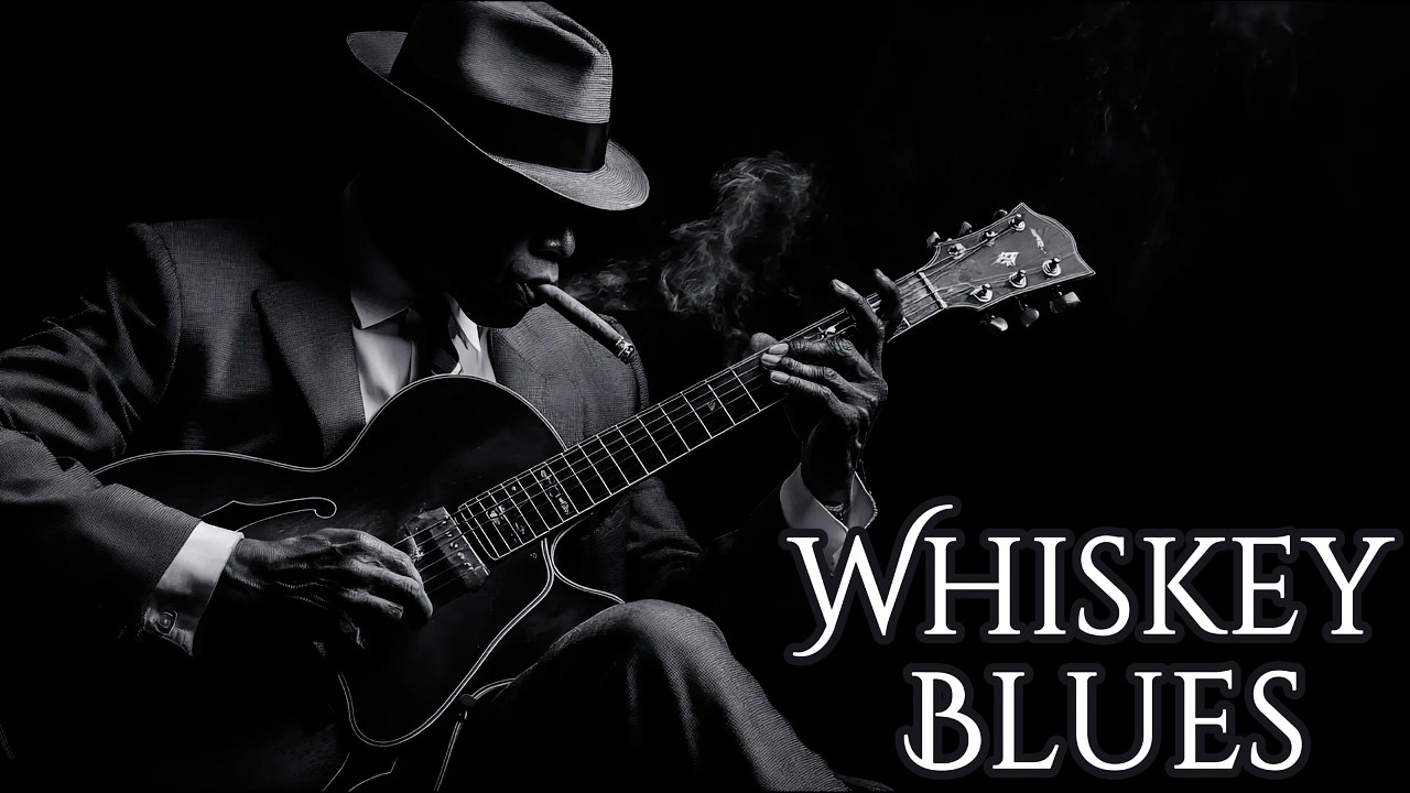 Slow Blues Guitar Music 🎸 Whiskey Blues Lounge | Smooth Midnight Blues for Quiet Nights