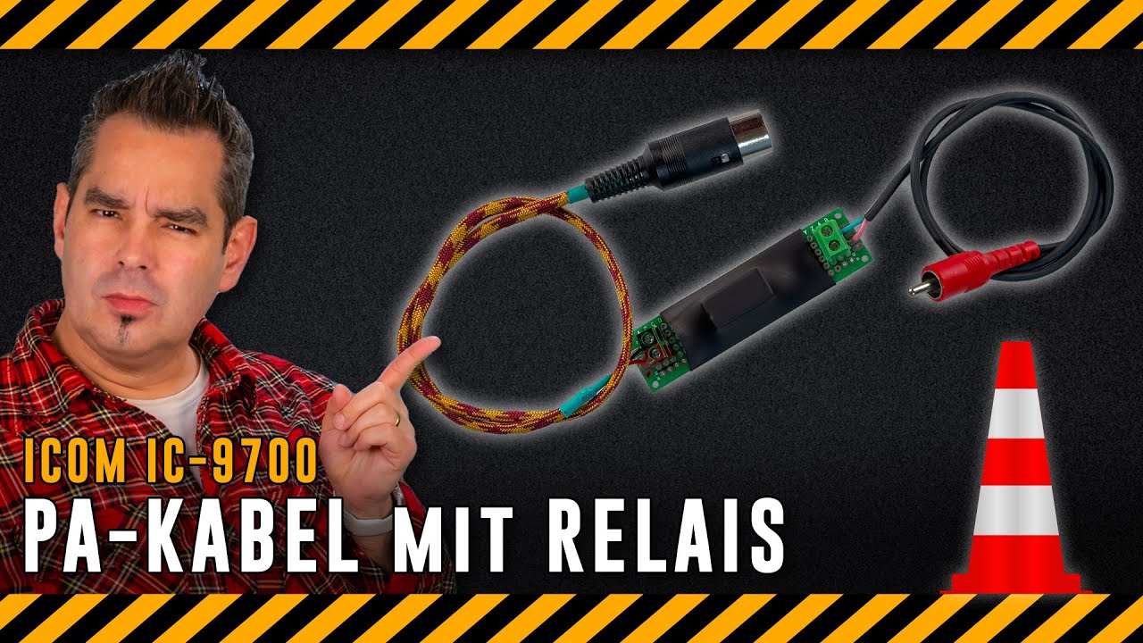 Endstufen-Kabel basteln 🔨 Mit Relais & Freilaufdiode #icom9700